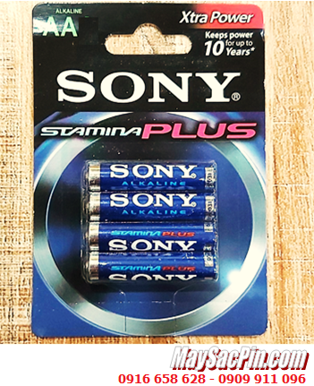 Sony LR6 AM3, Pin AA 1.5v Sony Alkaline Plus LR6 AM3 Extra Power (Vỉ 4viên), Xuất xứ Indonesia